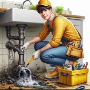 لوله بازکنی و تخلیه چاه آذربایجان در سیاهکل 5